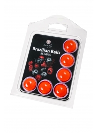 Набор из 6 шариков с массажным маслом Brazilian Balls с ароматом ягод - Secret Play - купить с доставкой в Йошкар-Оле