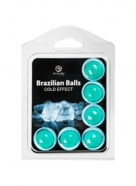 Набор из 6 шариков с массажным маслом Brazilian Balls с охлаждающим эффектом - Secret Play - купить с доставкой в Йошкар-Оле