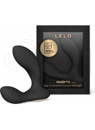 Черный вибростимулятор простаты Hugo 2 - Lelo - в Йошкар-Оле купить с доставкой
