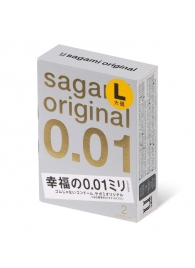 Презервативы Sagami Original 0.01 L-size увеличенного размера - 2 шт. - Sagami - купить с доставкой в Йошкар-Оле