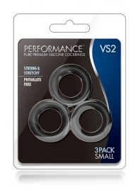 Набор из 3 черных эрекционных колец Black Small Penis Rings - Blush Novelties - в Йошкар-Оле купить с доставкой