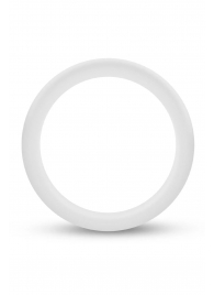 Белое люминесцентное эрекционное кольцо Silicone Glo Cock Ring - Blush Novelties - в Йошкар-Оле купить с доставкой