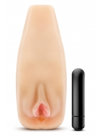 Мастурбатор-вагина с вибрацией Soft   Wet Natasha Realistic Beige Masturbator - Blush Novelties - в Йошкар-Оле купить с доставкой
