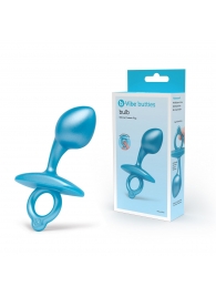 Голубая анальная пробка для массажа простаты Bulb Silicone Prostate Plug - 10,7 см. - b-Vibe - в Йошкар-Оле купить с доставкой