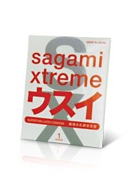 Ультратонкий презерватив Sagami Xtreme SUPERTHIN - 1 шт. - Sagami - купить с доставкой в Йошкар-Оле