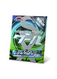 Презерватив Sagami Xtreme Mint с ароматом мяты - 1 шт. - Sagami - купить с доставкой в Йошкар-Оле