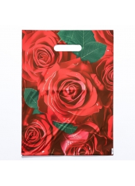 Пакет с цветочным принтом и вырубной ручкой (30х40 см) - Сима-Ленд - купить с доставкой в Йошкар-Оле