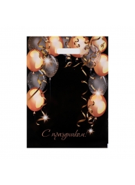 Пакет с вырубной ручкой и принтом в виде шариков (30х40 см) - Сима-Ленд - купить с доставкой в Йошкар-Оле