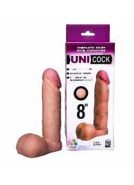 Фаллическая насадка для страпона UNICOCK 8  - 20 см. - LOVETOY (А-Полимер) - купить с доставкой в Йошкар-Оле