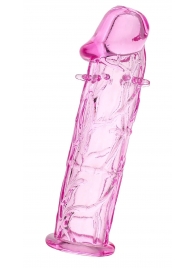 Розовая насадка фаллической формы - 12,5 см. - A-toys - в Йошкар-Оле купить с доставкой