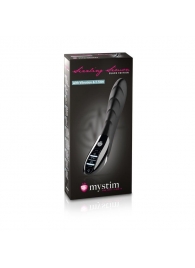 Вибратор с электростимуляцией Sizzling Simon Black Edition - 27 см. - MyStim - купить с доставкой в Йошкар-Оле