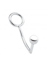 Кольцо на пенис с анальным стимулятором Stainless Steel Anal Hook   Cock Ring - BlueLine - в Йошкар-Оле купить с доставкой