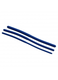 Набор из 3 синих силиконовых уретральных расширителей Invasion Silicone Urethral Sound Trainer Set - XR Brands - купить с доставкой в Йошкар-Оле