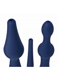 Набор из 3 универсальных насадок для анального душа Universal 3 Piece Silicone Enema Attachment Set - XR Brands - купить с доставкой в Йошкар-Оле