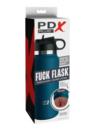 Смуглый мастурбатор-вагина в синей колбе F*ck Flask - Pipedream - в Йошкар-Оле купить с доставкой