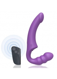 Фиолетовый безремневой страпон Straples Strap-On Dildo - Erokay - купить с доставкой в Йошкар-Оле