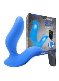 Синий вибромассажер простаты 3,5’’ Remote Control Curve P-spot Massager - 12 см. - Erokay - в Йошкар-Оле купить с доставкой