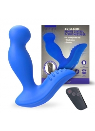 Синий вибромассажер простаты 3,5’’ Remote Control P-spot Massager - 12,5 см. - Erokay - в Йошкар-Оле купить с доставкой