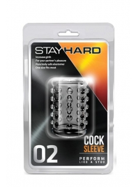 Прозрачная насадка на пенис с шишечками STAY HARD COCK SLEEVE 02 CLEAR - Blush Novelties - в Йошкар-Оле купить с доставкой