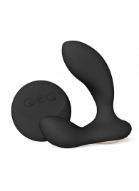Черный вибромассажер простаты с пультом ДУ Hugo 2 Remote - Lelo - в Йошкар-Оле купить с доставкой