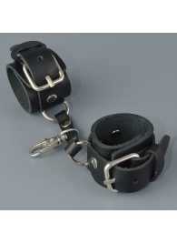 Черный кожаный брелок в виде наручников - Sitabella - купить с доставкой в Йошкар-Оле