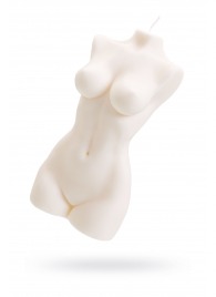 Белая интерьерная свеча в форме женского торса - 850 гр. - Pecado - купить с доставкой в Йошкар-Оле