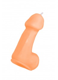 Оранжевая свеча в форме пениса - 47 гр. - Pecado - купить с доставкой в Йошкар-Оле