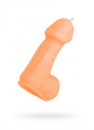 Оранжевая свеча в форме пениса - 47 гр. - Pecado - купить с доставкой в Йошкар-Оле