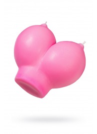 Розовая свеча «Сиськи» - 150 гр. - Pecado - купить с доставкой в Йошкар-Оле