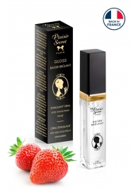 Стимулирующий блеск для губ со вкусом клубники - 7 мл. - Plaisir Secret - купить с доставкой в Йошкар-Оле