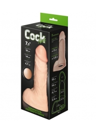 Телесный фаллоудлинитель с мошонкой Cock Next - 19 см. - LOVETOY (А-Полимер) - в Йошкар-Оле купить с доставкой
