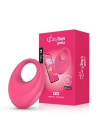 Розовое интерактивное эрекционное виброкольцо Leo - Easy toys - в Йошкар-Оле купить с доставкой