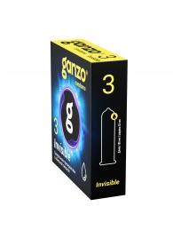 Супертонкие презервативы Ganzo Invisible - 3 шт. - Ganzo - купить с доставкой в Йошкар-Оле