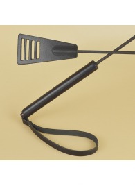 Черный кожаный стек «Сириус» - 60 см. - Sitabella - купить с доставкой в Йошкар-Оле