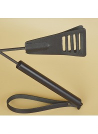 Черный кожаный стек «Сириус» - 60 см. - Sitabella - купить с доставкой в Йошкар-Оле