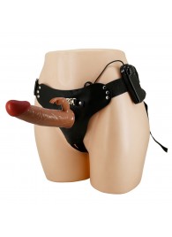 Мужской полый страпон с вибрацией Marion - Baile - купить с доставкой в Йошкар-Оле