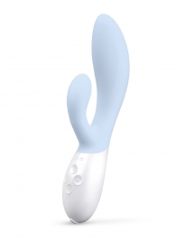 Нежно-голубой вибратор-кролик Lelo Ina 3 - 20 см. - Lelo