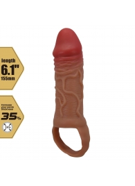 Реалистичная насадка на член Peirre - 15,5 см. - Baile - в Йошкар-Оле купить с доставкой