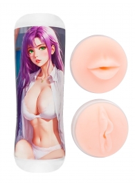 Двусторонний мастурбатор аниме - ротик и вагина - Tokyo Style - в Йошкар-Оле купить с доставкой