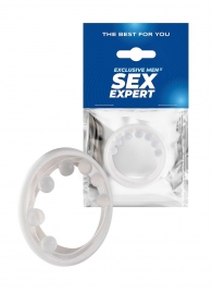 Эрекционное кольцо с мягкой стимулирующей насадкой - Sex Expert - в Йошкар-Оле купить с доставкой