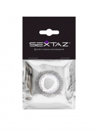 Эластичное эрекционное кольцо с длинными черными «ресничками» - Sextaz - в Йошкар-Оле купить с доставкой