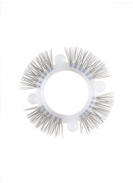 Эластичное кольцо с «ресничками» и 4 шариками - Sextaz - в Йошкар-Оле купить с доставкой