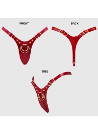 Красный пояс для фиксации насадок Strap-On-Me Leatherette Harness Fabulous - Strap-on-me - купить с доставкой в Йошкар-Оле