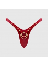 Красный пояс для фиксации насадок Strap-On-Me Leatherette Harness Fabulous - Strap-on-me - купить с доставкой в Йошкар-Оле