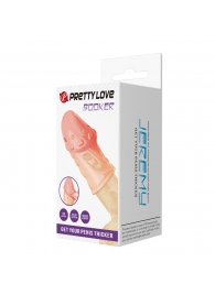 Телесная насадка на пенис Booker - 8 см. - Baile - в Йошкар-Оле купить с доставкой