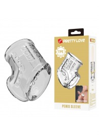 Прозрачная насадка на пенис и мошонку - Baile - в Йошкар-Оле купить с доставкой