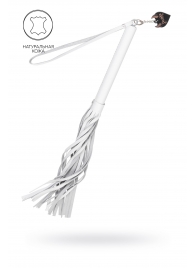 Белая кожаная плеть - 50 см. - Pecado - купить с доставкой в Йошкар-Оле