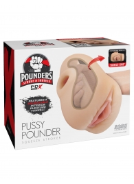 Телесный мастурбатор-вагина Pussy Pounder Squeeze Stroker - Pipedream - в Йошкар-Оле купить с доставкой