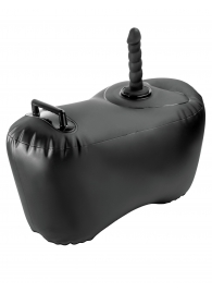 Черное надувное кресло с платформой для фиксации дилдо Body Dock Inflatable Love Seat - Pipedream - купить с доставкой в Йошкар-Оле