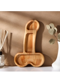 Деревянное блюдо для подачи в форме члена (25 х 16,5 х 1,7 см) - Сима-Ленд - купить с доставкой в Йошкар-Оле